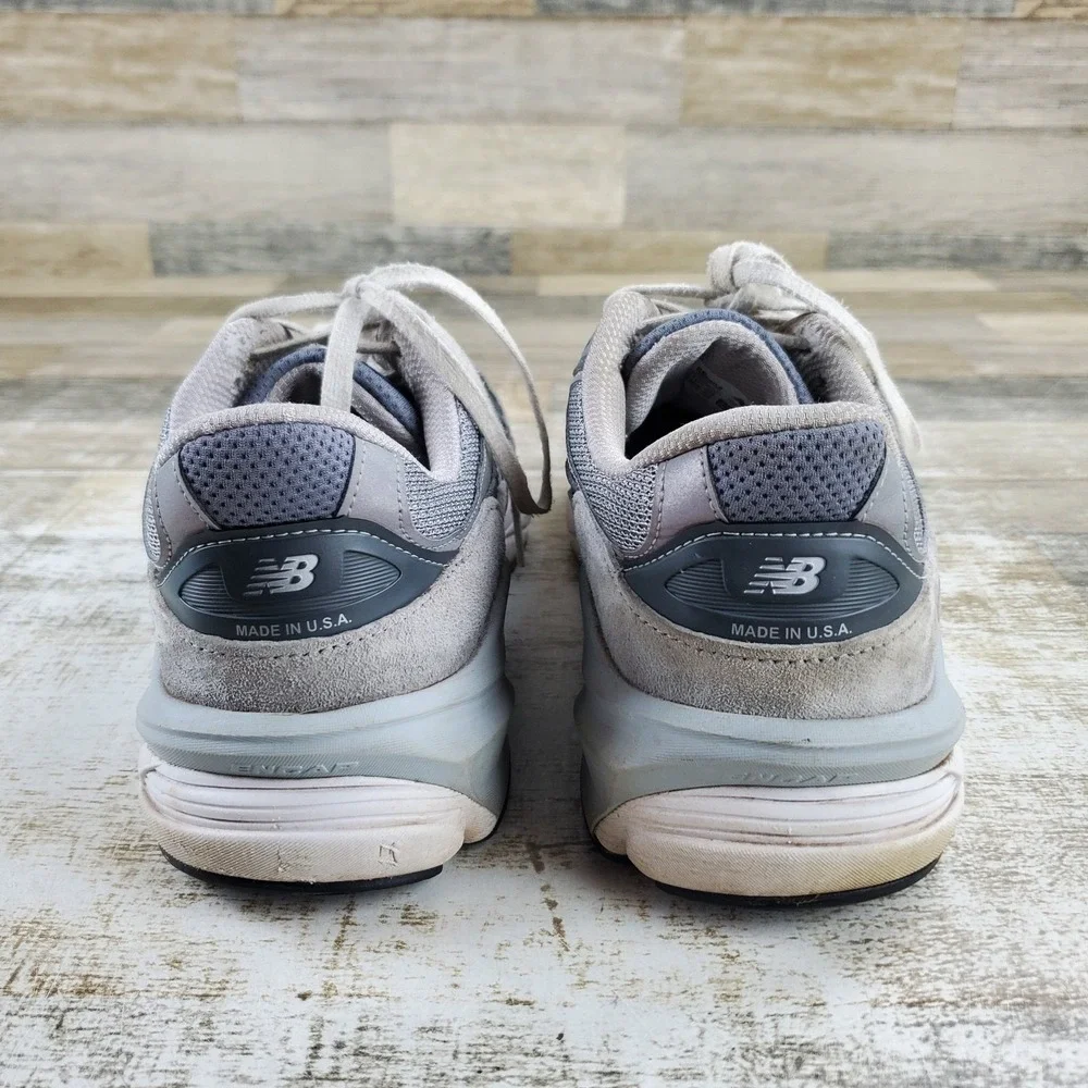 New Balance 990v6 Womens Shoes Sz 11.5 2E Running Light Gray Lace Up Sneakers